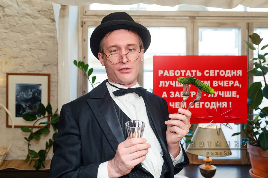 Велкам-зоны и фотозона в стиле рынка "Привоза"