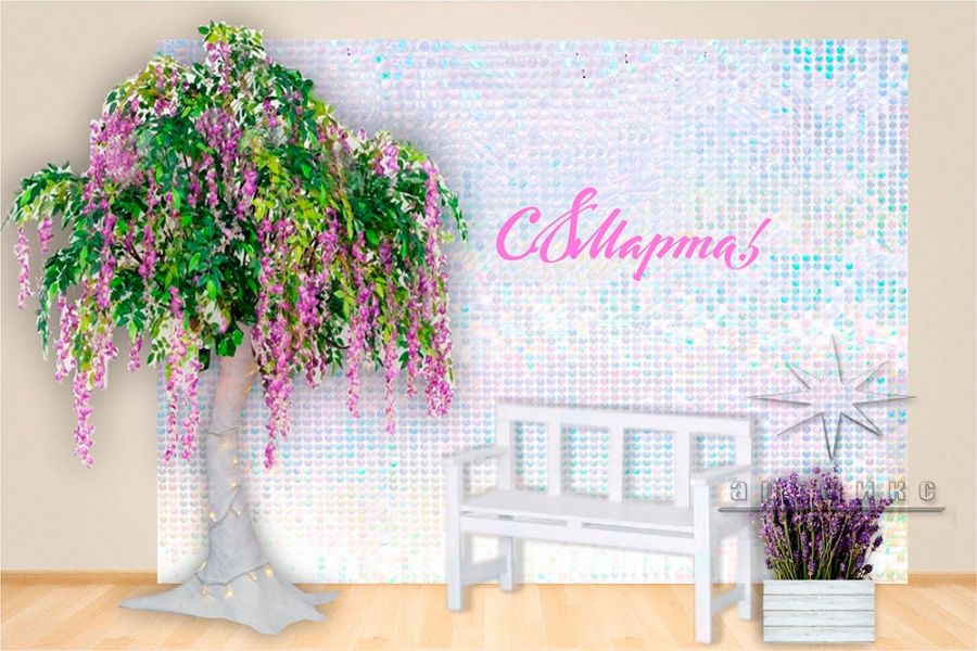 Фотозона для любимой женщины на 8 марта