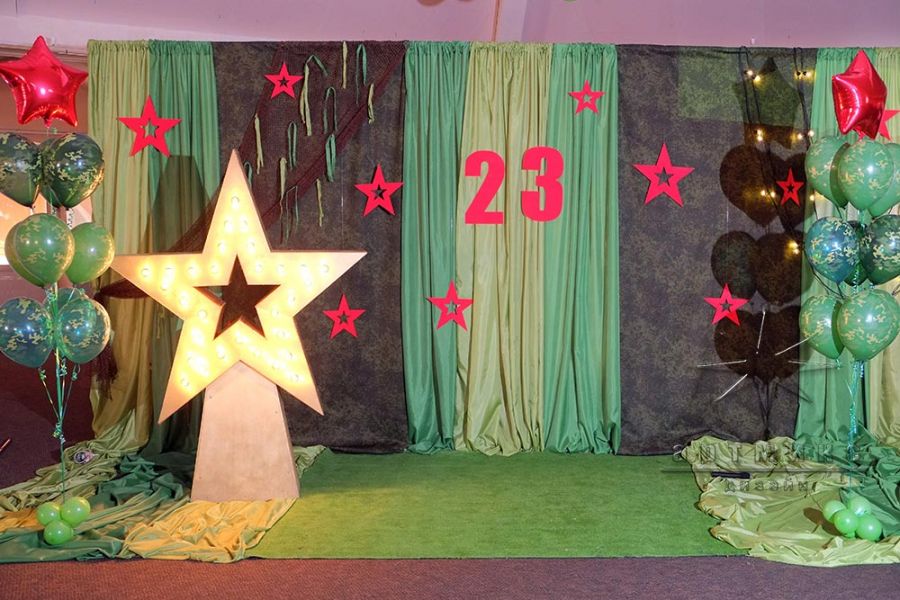 Фотозона "Звезда" к празднованию 23 февраля