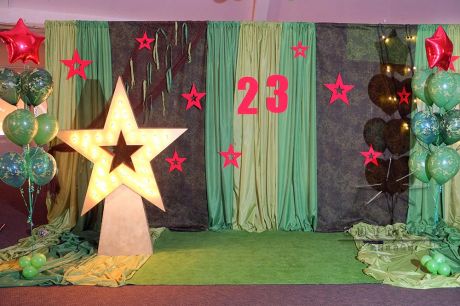 Фотозона "Звезда" к празднованию 23 февраля